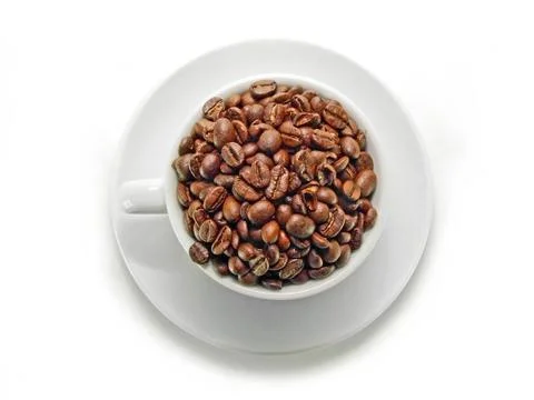 Full cup beans Stock Photos