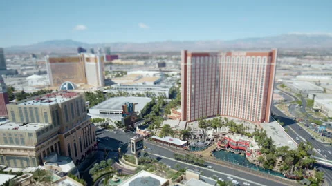 Full day tilt-shift timelapse on Las Vegas strip Stock Footage 136213711
