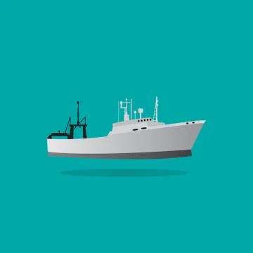 Full design ship Stock Illustration