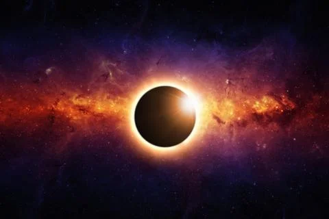 Full eclipse Stock Illustration