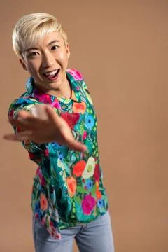 Full of Energy in the Studio Fotos Stock