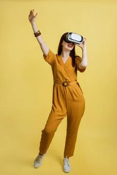 Full of expression. 3d technology, virtual reality, sport, entertainment and Stock Photos