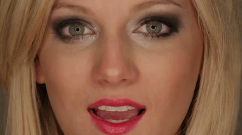 Full Face I love you Stock Footage 24557342