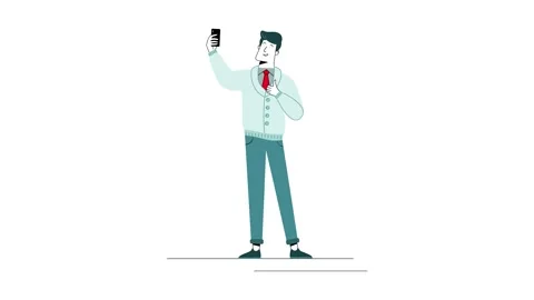 Full-face man taking photo with smart phone Stock Footage 166582284