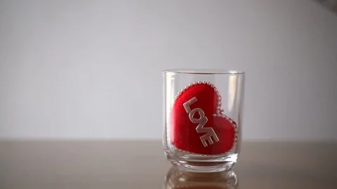 Full fill your love concept from water slow motion footage video Stock Footage 111407349
