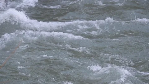 Full-flowing mountain river Stock Footage 170031520