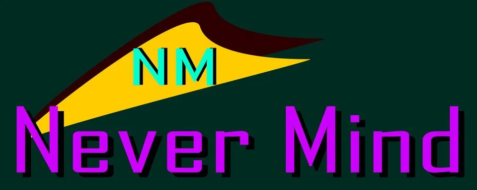 Full form never mind made with logical logo art pattern for business text 库存插图