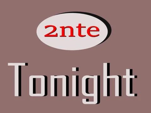 Full form Tonight made with logical logo art pattern for business text Illustration