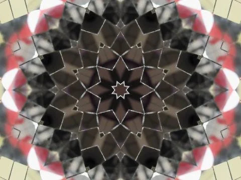 Full Frame Abstract Background of Mirror Flower Stock Illustration