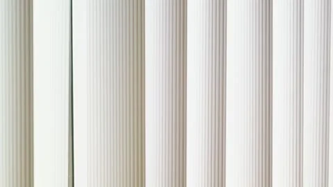 Full frame abstract background of white vertical window blinds Stock Footage 339720628