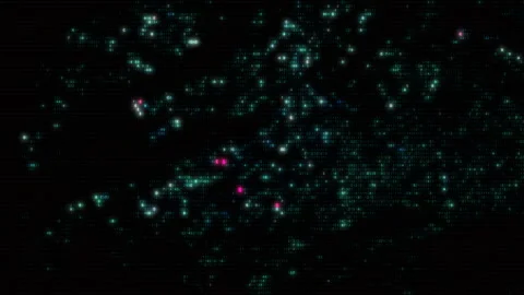 Full Frame Abstract Binary Digital Data Computer HUD Interface Background Stock Footage 234940388