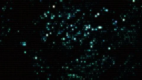 Full Frame Abstract Binary Digital Data Computer HUD Interface Background Stock Photos