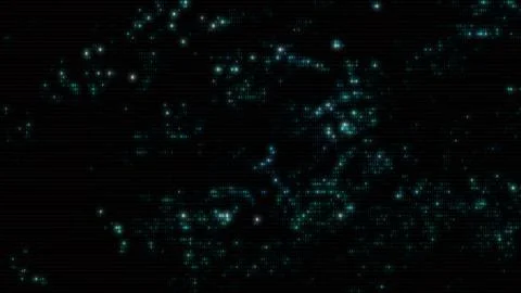 Full Frame Abstract Binary Digital Data Computer HUD Interface Background Stockfoto's