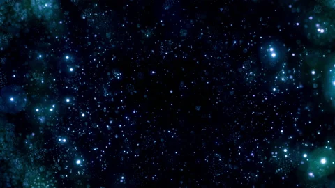 Full Frame Abstract Blue Artificial Intelligence Particles Loop Background Video stock 142718475