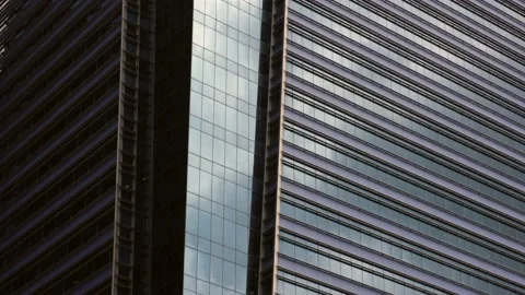 Full Frame Abstracted View Of A Corporate Building Stock Footage 145239900