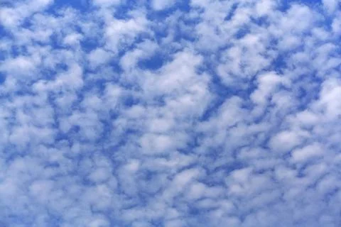 Full Frame Background of Blue Cloudy Sky Foto stock