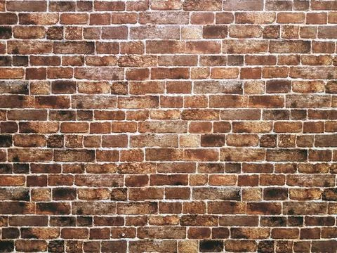 Full Frame Background of Brick Wall Texture Stock Photos