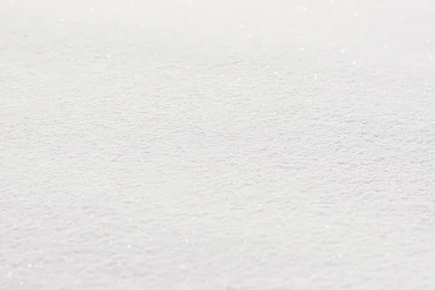 Full frame background of fresh white snow, photo with shallow depth of field Stock-Fotos
