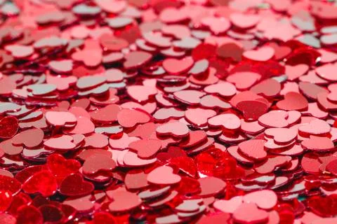 Full frame background of heart shaped sprinkles Stock Photos