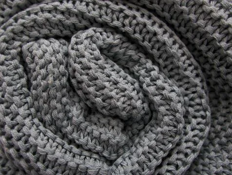 Full frame background image of grey green textured knitting with copyspace Stock Photos