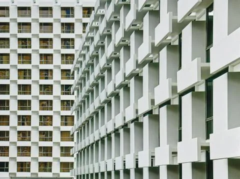Full Frame Background of Modern Building Exterior Foto stock