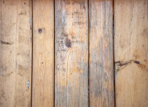 Full frame background or texture of old wooden planks. Stock Photos
