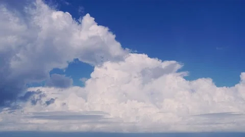 Full frame blue sky time-lapse Stock Footage 233778040