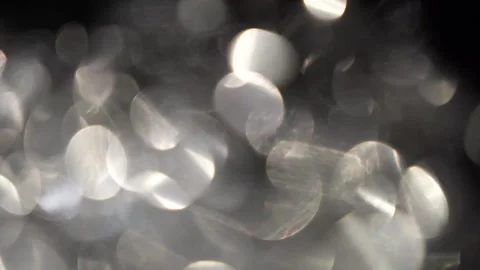 Full-frame bokeh spread with pale golden white in the background Stock Footage 315320254