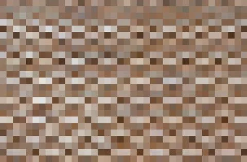 Full frame brown-tone rectangle grid background image. Stock Illustration