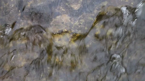 Full frame of close up of lively running and rippling water Stock Footage 54687401