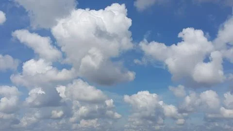 Full frame of clouds computing with blue sky background Stock Photos