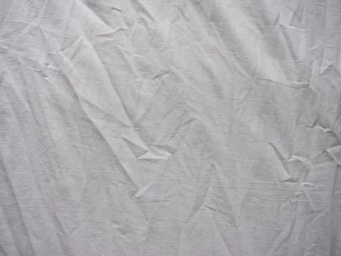 Full frame copy space white cotton fabric texture background Stock Photos