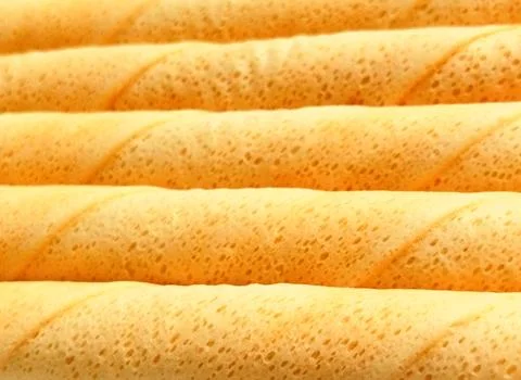 Full Frame Egg Roll Snack Arranged Neatly Background Texture Foto stock