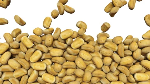 Full frame of falling fresh buns on white background. 스톡 동영상 294494084