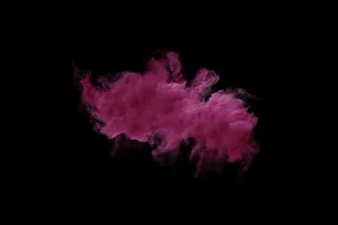 Full frame of forms and textures of an explosion of powder and smoke of col.. Stock Photos