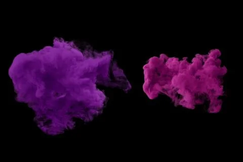 Full frame of forms and textures of an explosion of powder and smoke of col.. 스톡 사진