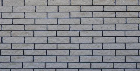 Full frame gray brick wall Stock Photos