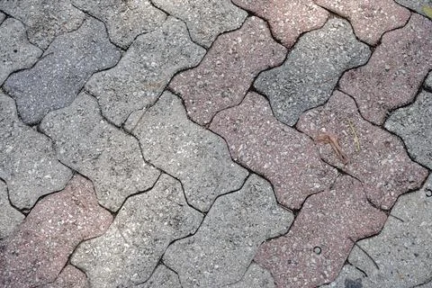 A full-frame high-angle view of an outdoor textured surface composed Fotos Stock