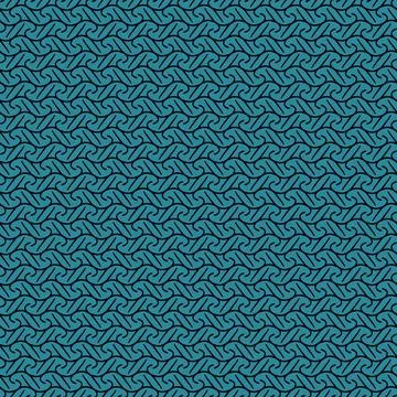 Full Frame Illustrated Seamless Rope Patterns on Blue Background Stock Illustration
