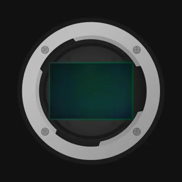 Full frame image sensor. イラスト素材