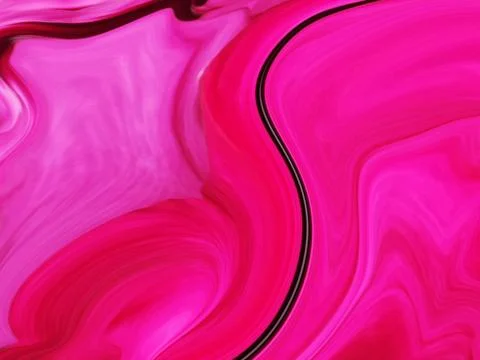 Full frame liquid marble red tone background and texture. Stock Illustration