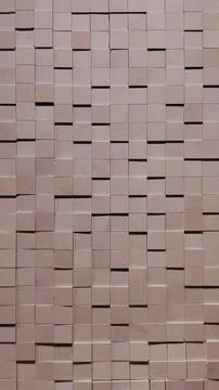 Full frame of modern 3D cubic wall texture. Stock Photos