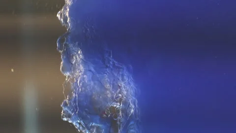 Full frame of molecular structure of liquids in motion. Abstract background. 動画素材 247520947