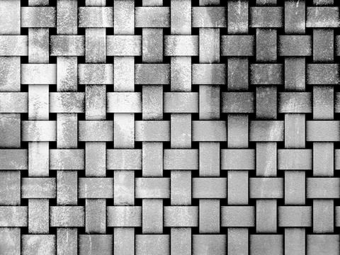 Full frame rattan weave background and textures. Stock Illustration