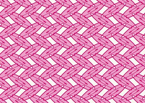 Full Frame Seamless Illustrated Abstract Background of Pink Oval Pattern Stock Illustration