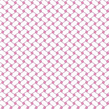 Full Frame Seamless Illustrated Abstract Background of Pink Net Pattern on White Stock Illustration