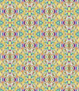 Full Frame Seamless Illustrated Abstract Background of Chaos Stock Illustration