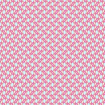 Full Frame Seamless Illustrated Abstract Pink and Yellow Wavy Pattern Background Stock Illustration