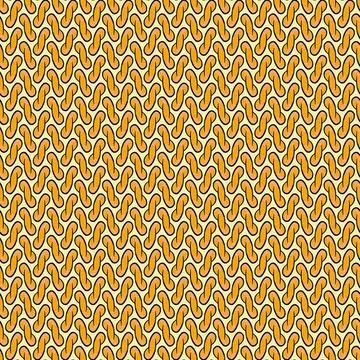 Full Frame Seamless Illustrated Brown Twisted Bun Stock Illustration