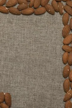 Full frame shot of almonds. Stock Photos